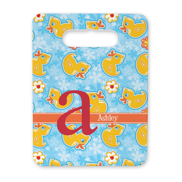 Custom Rubber Duckies & Flowers Rectangular Trivet with Handle (Personalized)
