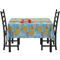 Rubber Duckies & Flowers Rectangular Tablecloths - Side View