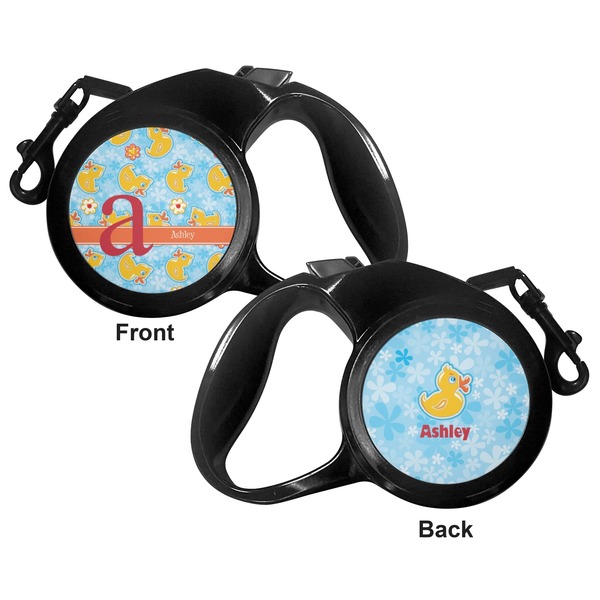 Rubber Duckies & Flowers Retractable Dog Leash - Small - Apvl