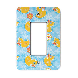 Rubber Duckies & Flowers Rocker Style Light Switch Cover (Personalized)