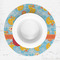 Rubber Duckies & Flowers Round Linen Placemats - LIFESTYLE (single)