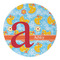 Rubber Duckies & Flowers Round Paper Coaster - Approval