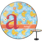 Rubber Duckies & Flowers Round Table (Personalized)