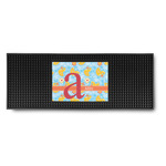 Rubber Duckies & Flowers Rubber Bar Mat (Personalized)