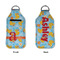 Rubber Duckies & Flowers Sanitizer Holder Keychain - Large APPROVAL (Flat)