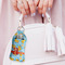 Rubber Duckies & Flowers Sanitizer Holder Keychain - Large (LIFESTYLE)