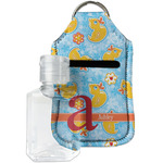 Rubber Duckies & Flowers Hand Sanitizer & Keychain Holder - Small (Personalized)