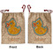 Rubber Duckies & Flowers Santa Bag - Front and Back