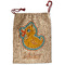 Rubber Duckies & Flowers Santa Bag - Front
