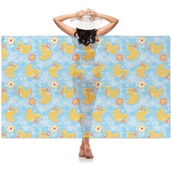 Rubber Duckies & Flowers Sheer Sarong