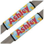 Rubber Duckies & Flowers Seat Belt Covers (Set of 2) (Personalized)