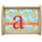 Rubber Duckies & Flowers Natural Wooden Tray - Large (Personalized)