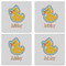 Rubber Duckies & Flowers Set of 4 Sandstone Coasters - See All 4 View
