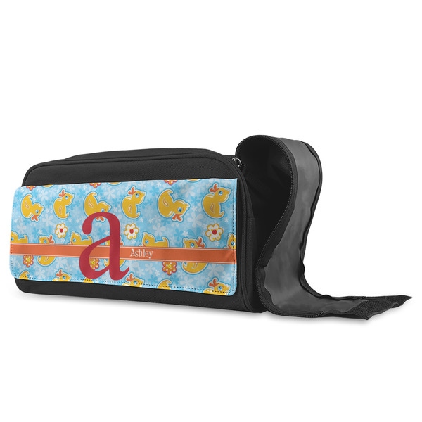 Rubber Duckies & Flowers Shoe Bags - ANGLE (Open)