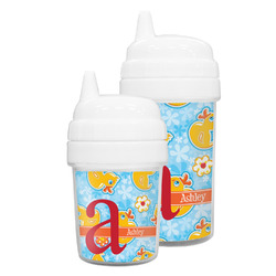Rubber Duckies & Flowers Sippy Cup (Personalized)