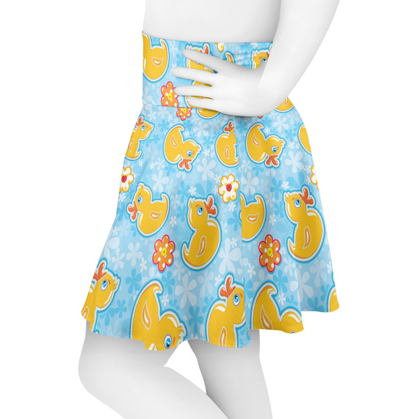 Rubber Duckies & Flowers Skater Skirt - Side
