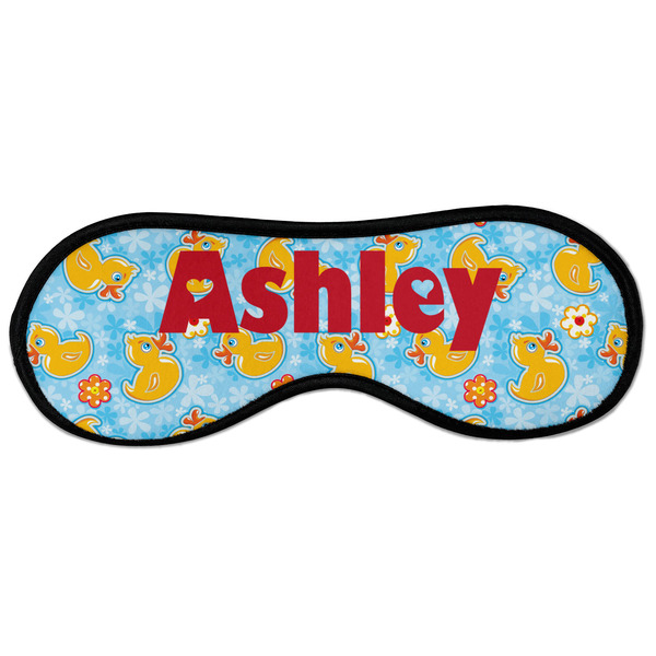 Custom Rubber Duckies & Flowers Sleeping Eye Masks - Large (Personalized)