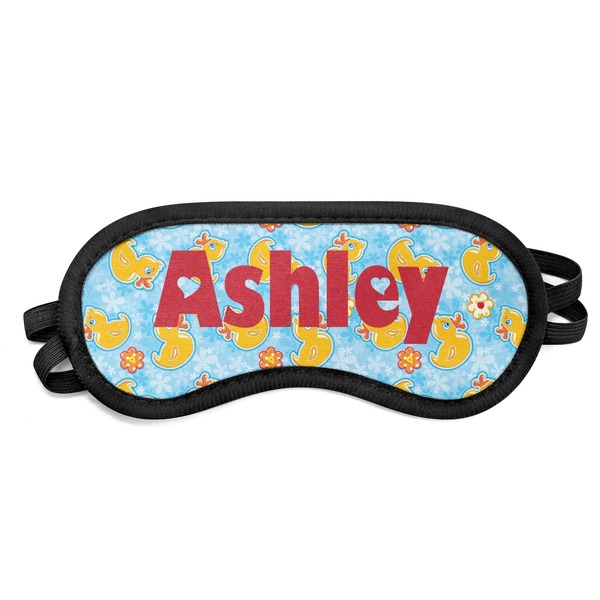 Custom Rubber Duckies & Flowers Sleeping Eye Mask (Personalized)