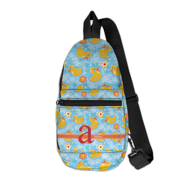 Custom Rubber Duckies & Flowers Sling Bag (Personalized)