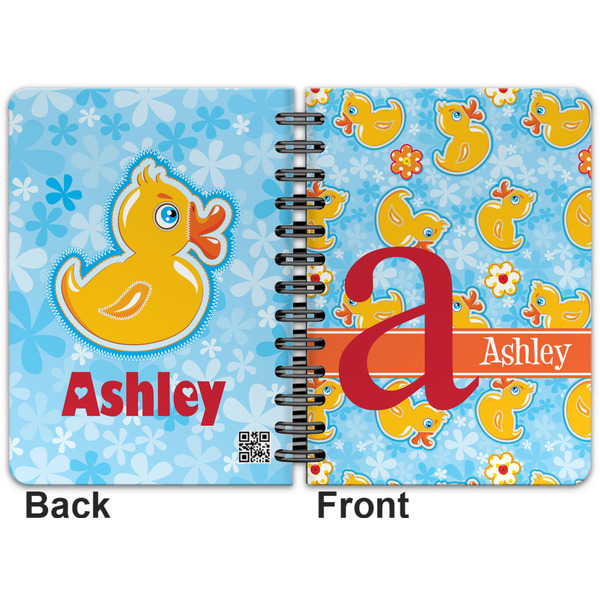 Rubber Duckies & Flowers Spiral Journal 5 x 7 - Apvl