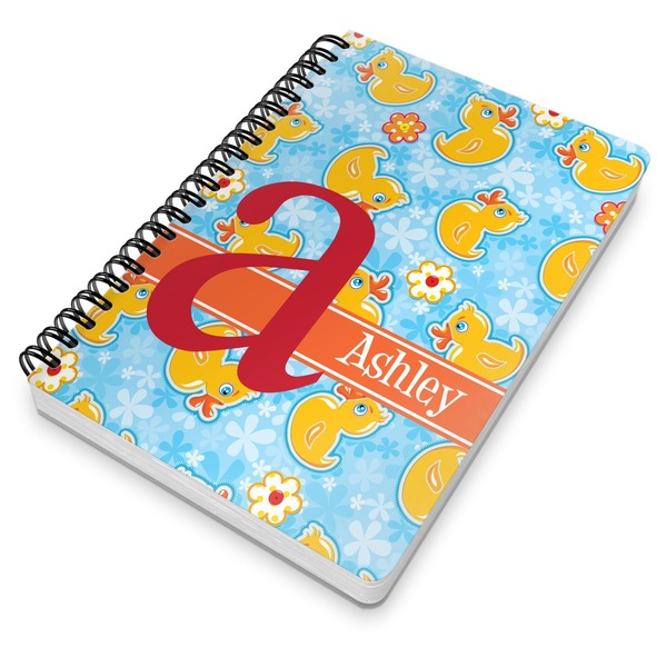 Rubber Duckies & Flowers Spiral Journal 7 x 10 - Main
