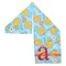 Rubber Duckies & Flowers Sports Towel Folded - Both Sides Showing