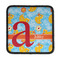 Rubber Duckies & Flowers Iron On Square Patch w/ Name and Initial