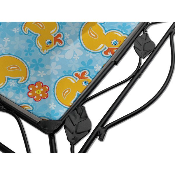 Rubber Duckies & Flowers Square Trivet - Detail