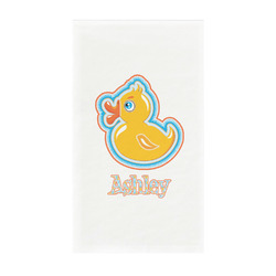 Rubber Duckies & Flowers Guest Towels - Full Color - Standard (Personalized)