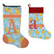 Rubber Duckies & Flowers Stockings - Side by Side compare