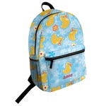 Rubber Duckies & Flowers Student Backpack (Personalized)