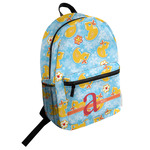 Rubber Duckies & Flowers Student Backpack (Personalized)