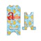 Rubber Duckies & Flowers Stylized Phone Stand - Front & Back - Small