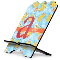 Rubber Duckies & Flowers Stylized Tablet Stand (Personalized)