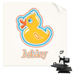Rubber Duckies & Flowers Sublimation Transfer - Pocket (Personalized)
