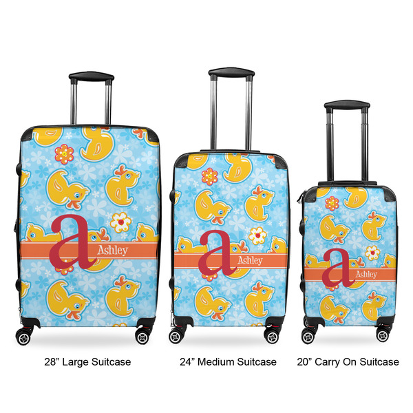 Rubber Duckies & Flowers Suitcase Set 1 - APPROVAL