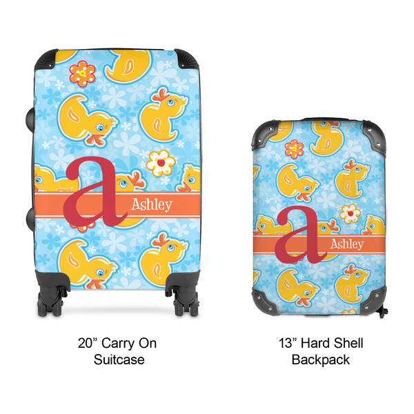 Rubber Duckies & Flowers Suitcase Set 4 - APPROVAL