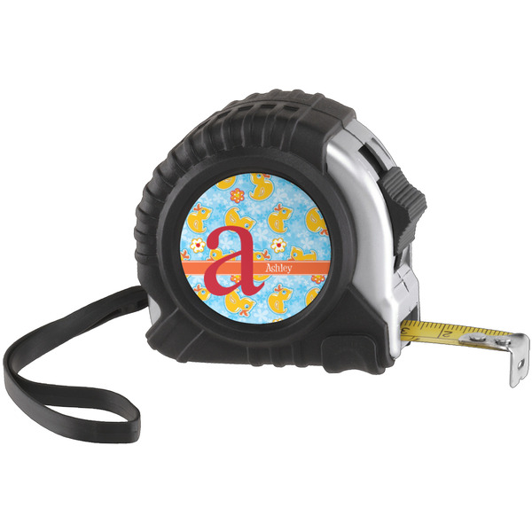 Custom Rubber Duckies & Flowers Tape Measure (25 ft) (Personalized)