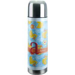 Rubber Duckies & Flowers Stainless Steel Thermos (Personalized)