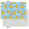Rubber Duckies & Flowers Tissue Paper - Heavyweight - Small - Front & Back