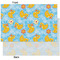 Rubber Duckies & Flowers Tissue Paper - Heavyweight - XL - Front & Back