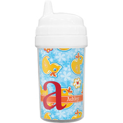 Rubber Duckies & Flowers Sippy Cup (Personalized)