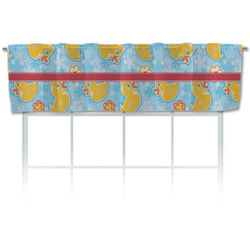 Rubber Duckies & Flowers Valance