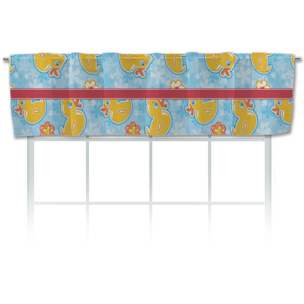 Custom Rubber Duckies & Flowers Valance