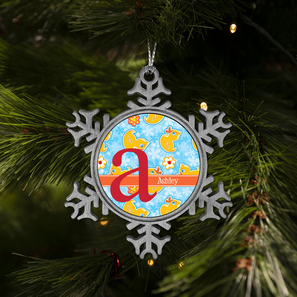 Rubber Duckies & Flowers Vintage Snowflake - (LIFESTYLE)