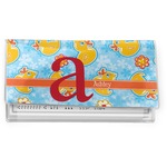 Rubber Duckies & Flowers Vinyl Checkbook Cover (Personalized)