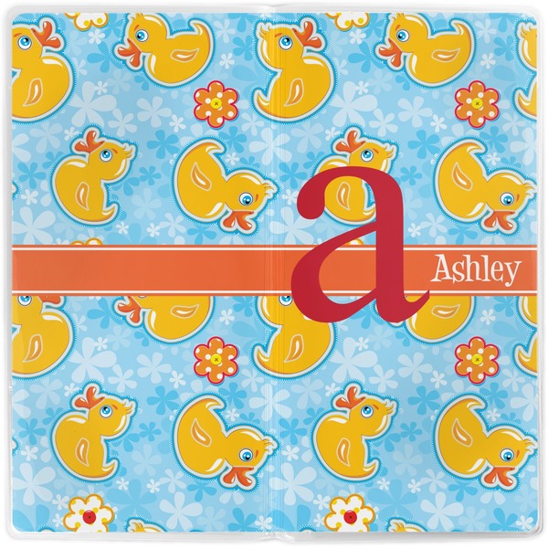Rubber Duckies & Flowers Vinyl Document Wallet - Apvl