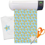 Rubber Duckies & Flowers Heat Transfer Vinyl Sheet (12"x18")