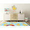 Rubber Duckies & Flowers Wall Graphic Decal Wooden Desk