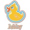 Rubber Duckies & Flowers Graphic Decal - Small (Personalized)